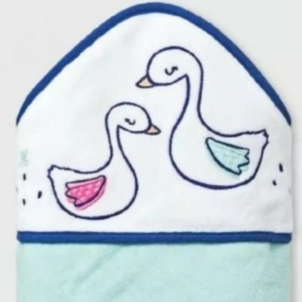 Set of 2 NWT Baby Gooslings Hooded Towels - Picture 3 of 4
